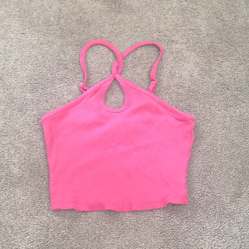 Pink cropped tank for sell